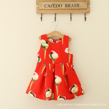 Rote Hochzeitskleidmutter und -tochter der Sommerbaumwolle mit Sommerschönheitsanzug